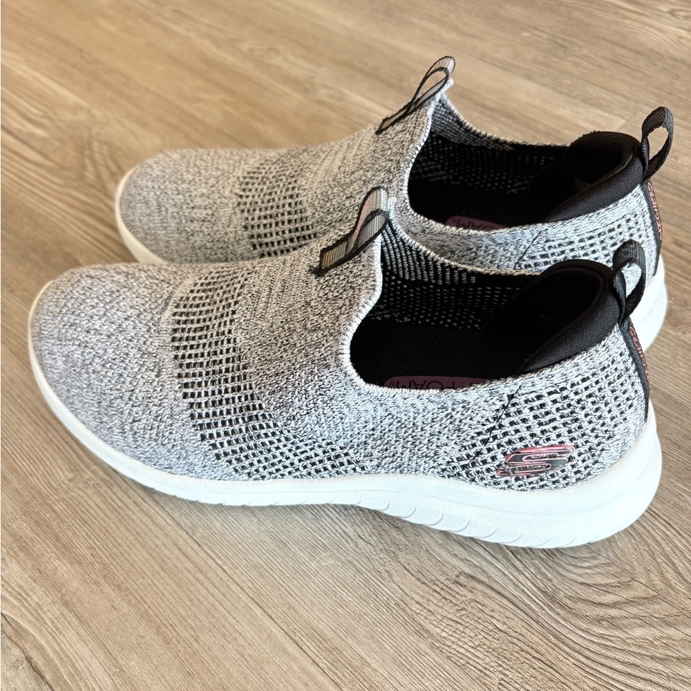 SKECHERS AIR COOLED MEMORY FOAM SLIP IN SNEAKERS GRAY 7.5 NEW